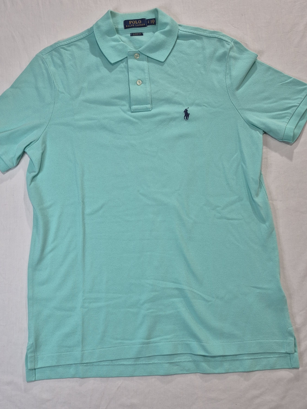Ralph Lauren Teal Polo Shirt Small